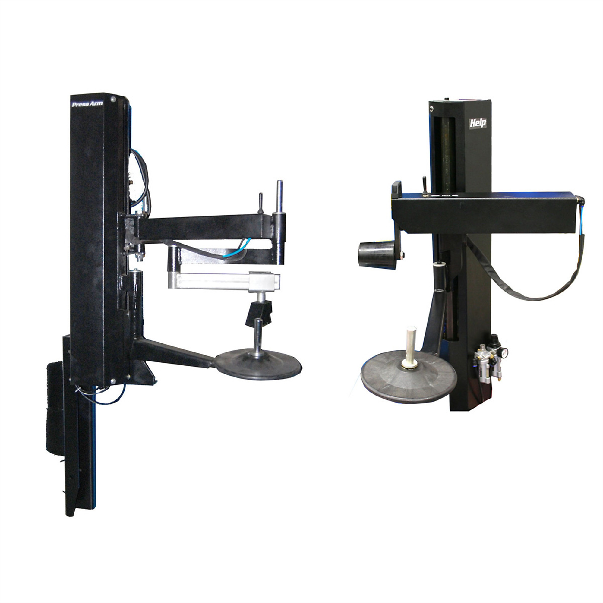 Atlas Automotive Equipment DAA-T Dual Assist Arm Set for 700 Series Tilt-back Tire Changers, Includes LHA Left and RHA Right Hand Assist Arms, Used in Repair Shops, Service Centers, Dealerships